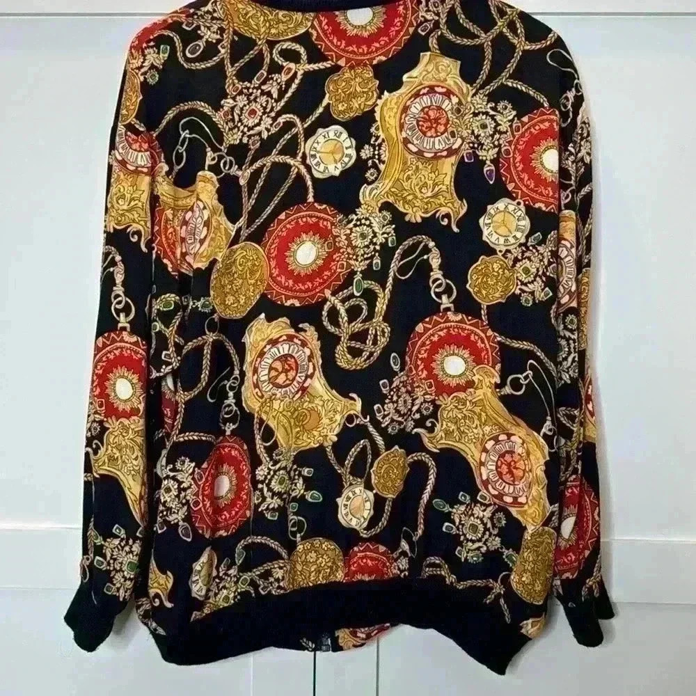 Vintage Silhouettes Bomber Gold Jacket Size: 16 - Picture 11 of 12